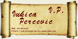Vukica Perčević vizit kartica